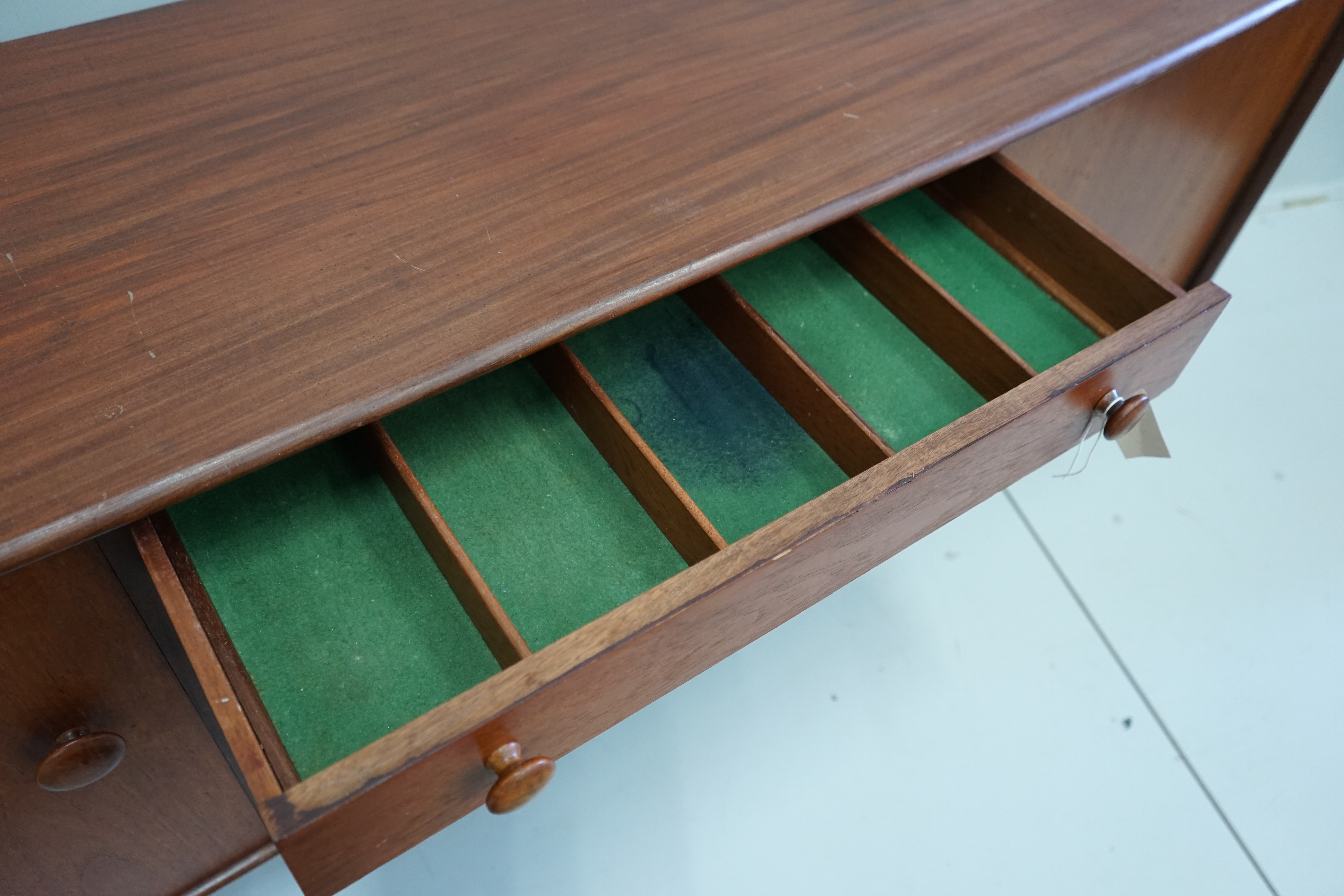 John Herbert for Younger Furniture - A mid century teak 'Fonseca' sideboard, length 198cm, depth 46cm, height 81cm